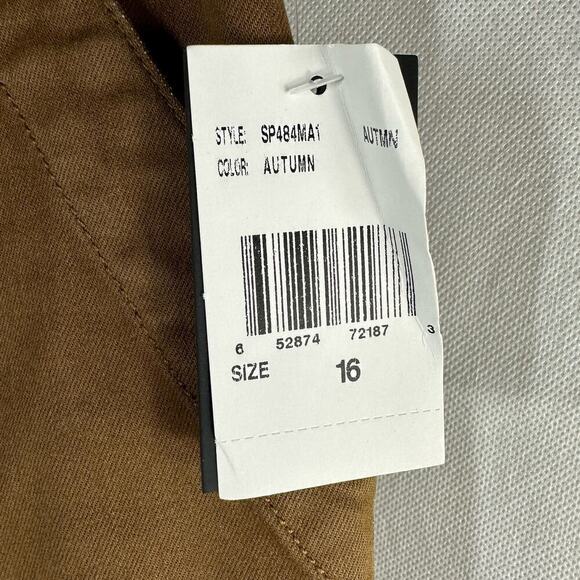 Kut From The Kloth Cargo Ankle Straight Leg Pants Size 16 Autumn Brown - Picture 4 of 11